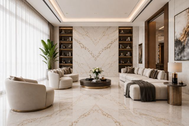 luxurious modern living room interior